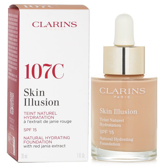 Clarins Skin Illusion Fond de Teint Hydratant Naturel SPF 15 # 107 Beige 30ml/1oz