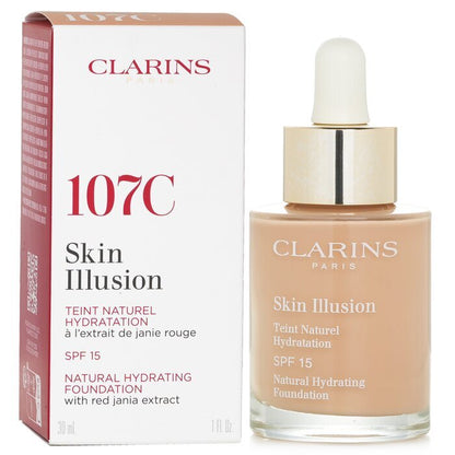 Clarins Skin Illusion Fond de Teint Hydratant Naturel SPF 15 # 107 Beige 30ml/1oz