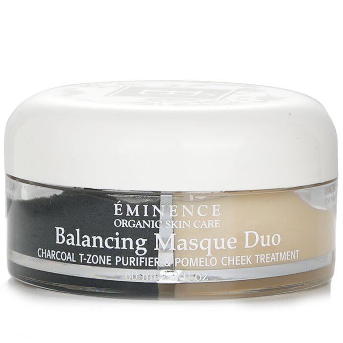 Eminence Duo de Masques Équilibrants : Purificateur Charbon Zone T & Soin Pomelo Joues - Pour Peaux Mixtes 60ml/2oz