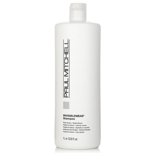 Paul Mitchell Invisiblewear Shampoo (Preps Texture - Builds Volume) 1000ml/33.8oz