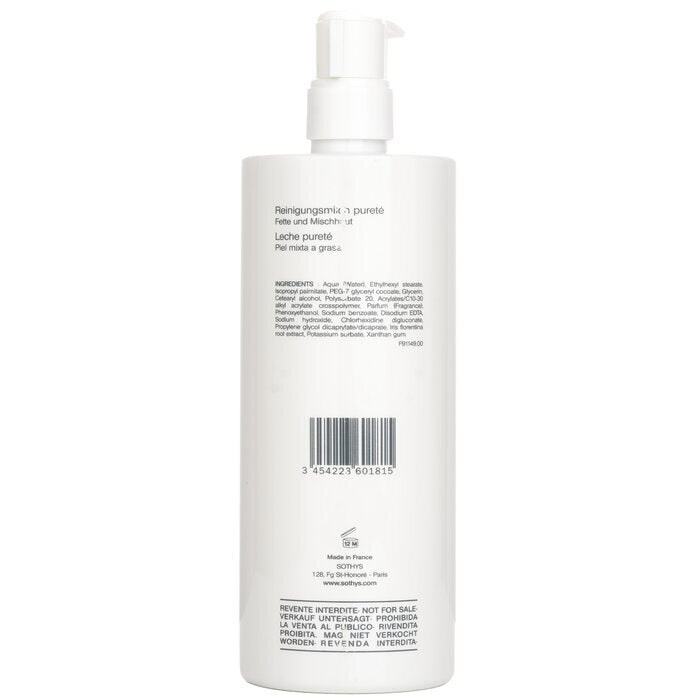 Sothys Purity Cleansing Milk - For Combination to Oily Skin, With Iris Extract (Salon Size) 500ml