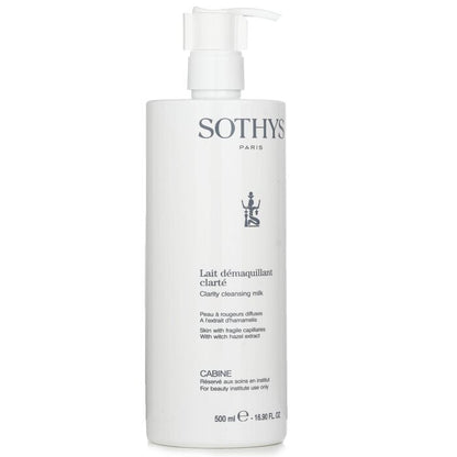 Sothys Clarity Cleansing Milk - For Skin With Fragile Capillaries, With Witch Hazel Extract (Salon Size) 500ml/16.9oz