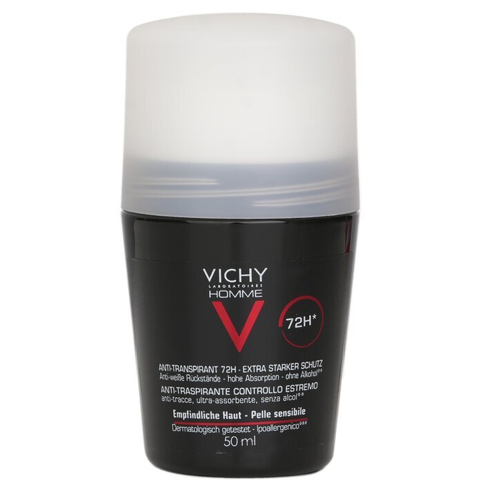 Vichy Homme 72H* Extreme-Control Anti Perspirant Roll-On (For Sensitive Skin) 50ml/1.69oz