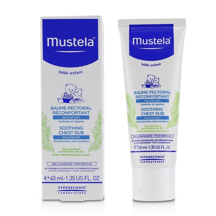 Mustela Soothing Chest Rub - Moisturizes & Soothes 40ml/1.35oz