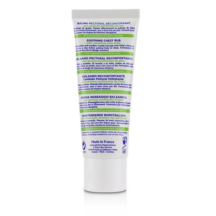 Mustela Soothing Chest Rub - Moisturizes & Soothes 40ml/1.35oz