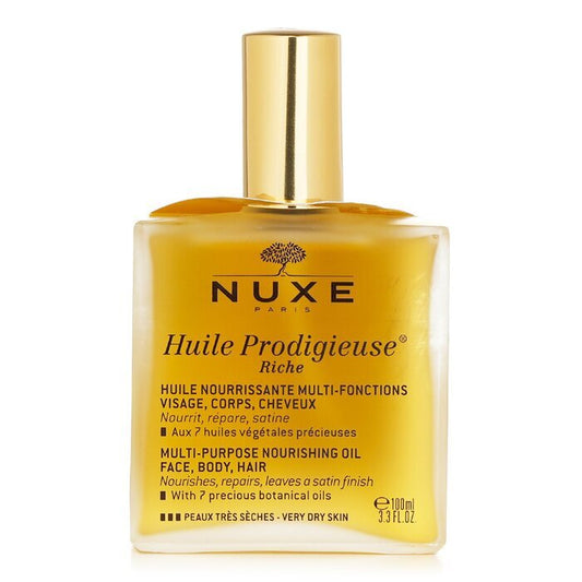 Nuxe Huile Prodigieuse Riche Huile Nourrissante Multi-Usages - Pour Peaux Très Sèches 100ml/3.3oz