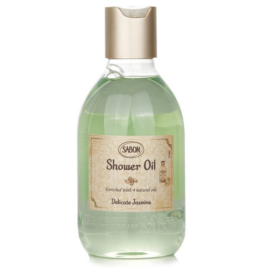 Sabon Shower Oil - Delicate Jasmine (Plastic Bottle) 300ml/10.1oz