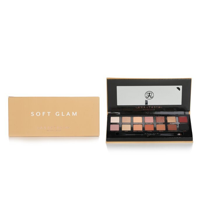 Anastasia Beverly Hills Soft Glam Eye Shadow Palette (14x Eyesahdow, 1x Duo Shadow Brush)