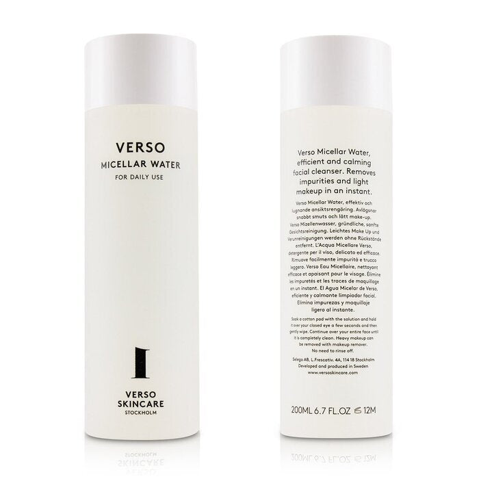 VERSO Micellar Water 200ml/6.7oz