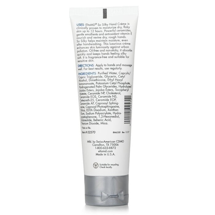 EltaMD Crème pour les mains So Silky 85g/3oz
