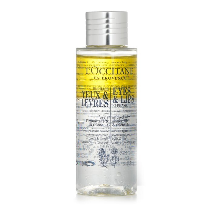 L'Occitane Démaquillant Yeux & Lèvres Biphasé (Tous Types de Peaux, Même Sensibles) 100ml/3,3oz