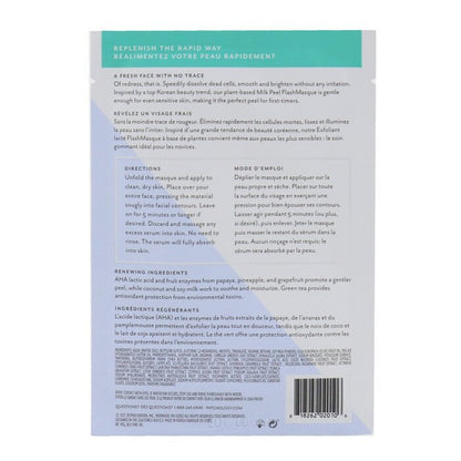 Patchology FlashMasque Masque en feuille 5 minutes - Kit parfait pour le week-end : (Hydrater, Illuminer, Peeling au lait) 3 pcs