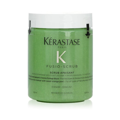 Kerastase Fusio-Scrub Scrub Apaisant Soothing Scrub Cleanser with Sweet Orange Peel (For All Types of Hair and Scalp, Even Sensitive) 500ml/16.9oz