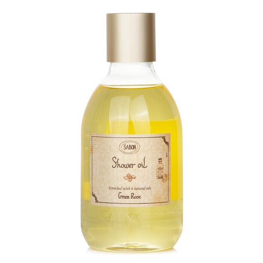 Sabon Shower Oil - Green Rose (Plastic Bottle) 300ml/10.5oz