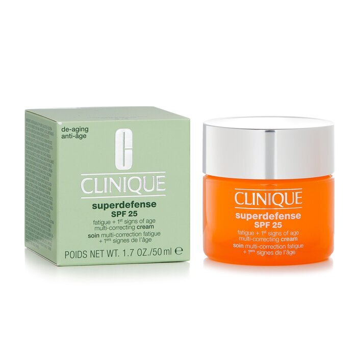 Clinique Superdefense SPF 25 Fatigue + Premiers Signes de l'Âge Crème Multi-Correctrice - Peau Mixte Grasse à Grasse 50ml/1.7oz