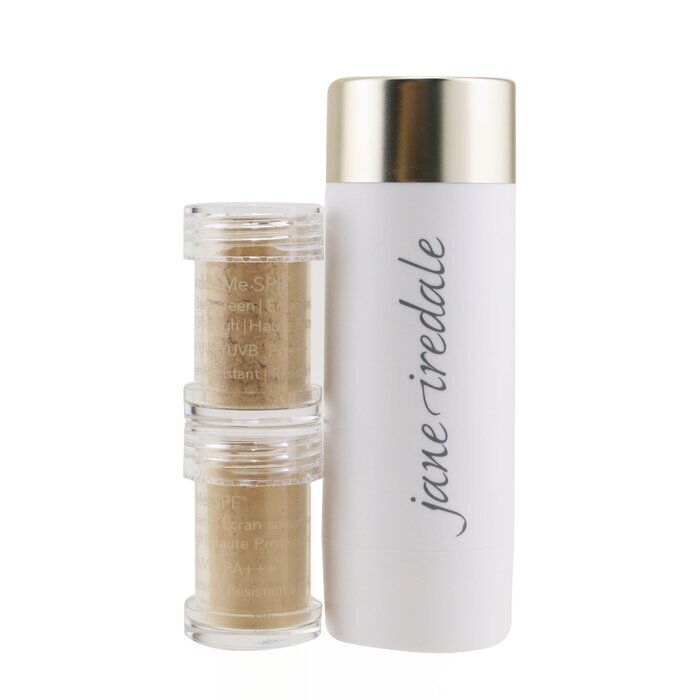 Jane Iredale Powder Me Refillable Brush (1x Brush, 2x Refills) - Golden 2x2.5g/0.09oz