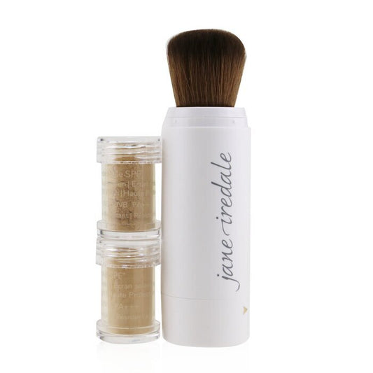 Jane Iredale Powder Me Refillable Brush (1x Brush, 2x Refills) - Golden 2x2.5g/0.09oz