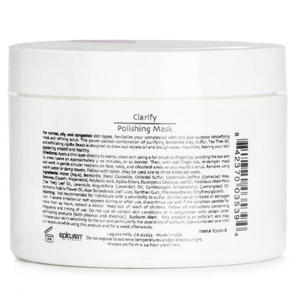 Epicuren Clarify Masque Polissant - Pour Peaux Normales, Grasses et Congestionnées (Format Salon) 250ml/8oz