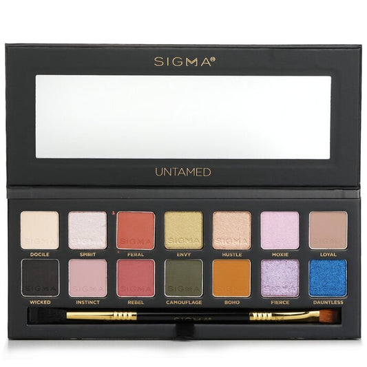Sigma Beauty Palette de fards à paupières Untamed avec pinceau double embout (14x fards à paupières + 1x pinceau double embout) 19.32g/0.68oz