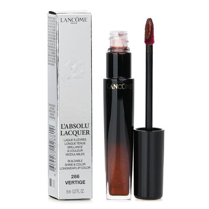 Lancome L'Absolu Lacquer Buildable Shine & Color Longwear Lip Color - # 286 Vertige 8ml/0.27oz