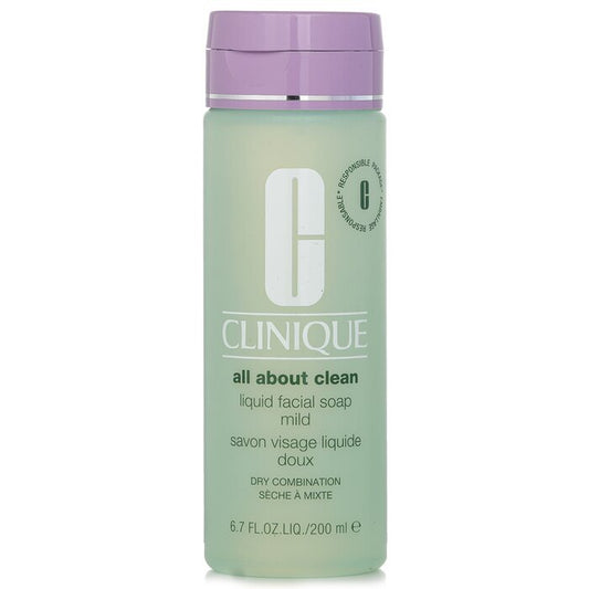 Clinique All About Clean Savon Liquide Visage Doux - Peau Sèche à Mixte 200ml/6.7oz