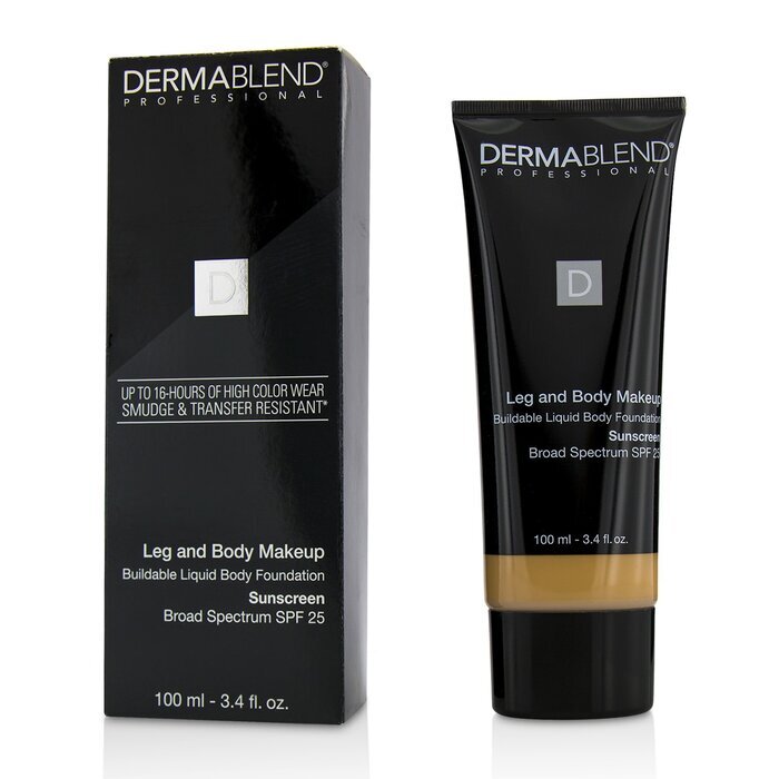 Dermablend Leg and Body Make Up Buildable Liquid Body Foundation Sunscreen Broad Spectrum SPF 25 - #Light Beige 35C 100ml/3.4oz