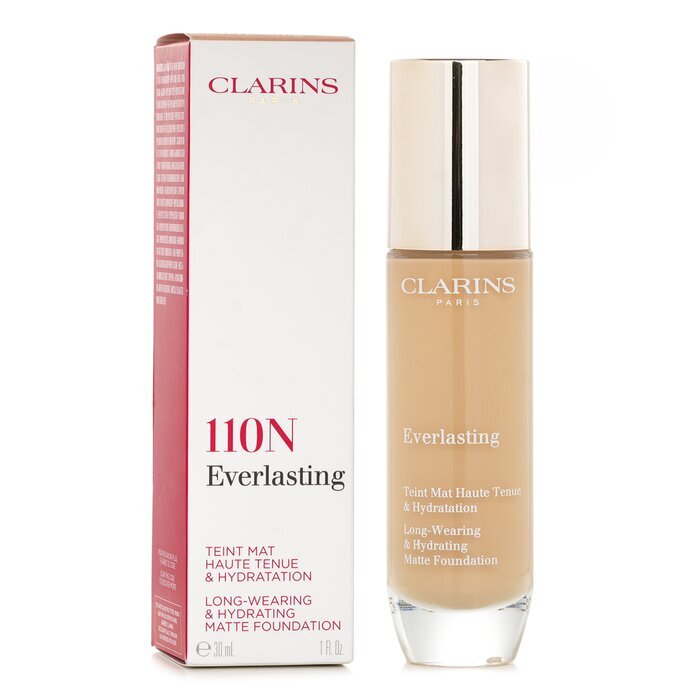 Clarins Everlasting Long Wearing & Hydrating Matte Foundation - # 110N Honey 30ml/1oz