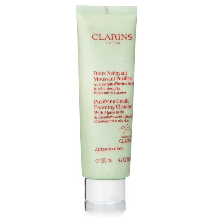 Clarins Nettoyant Moussant Purifiant Doux aux Herbes Alpines et Extraits de Reine-des-Prés - Peaux Mixtes à Grasses 125ml/4.2oz