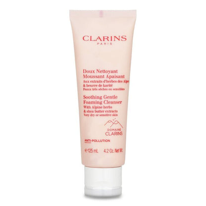 Clarins Soothing Gentle Foaming Cleanser with Alpine Herbs & Shea Butter Extracts - Very Dry or Sensitive Skin 125ml