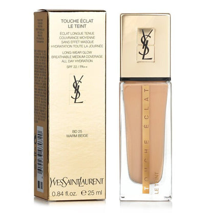 Yves Saint Laurent Touche Eclat Le Teint Long Wear Glow Foundation SPF22 - # BD25 Warm Beige 25ml/0.84oz