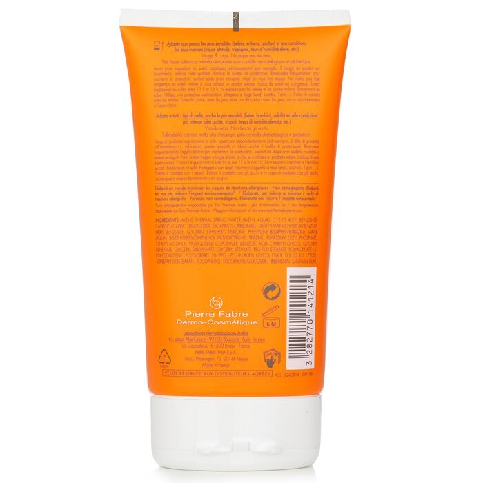 Avene Intense Protect SPF 50 (For Babies, Children, Adult) - For Sensitive Skin 150ml/5oz