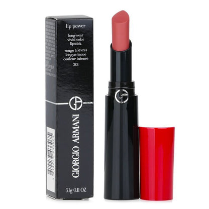 Giorgio Armani Lip Power Longwear Vivid Color Lipstick - # 201 Majestic 3.1g/0.11oz