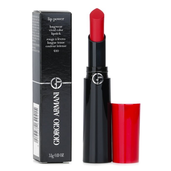 Giorgio Armani Lip Power Longwear Vivid Color Lipstick - # 400 Four Hundred 3.1g/0.11oz