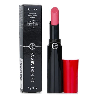 Giorgio Armani Lip Power Longwear Vivid Color Lipstick - # 502 Desire 3.1g/0.11oz