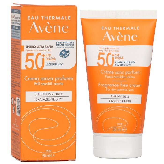 Avene Very High Protection Fragrance-Free Cream SPF50+ - For Dry Sensitive Skin 50ml/1.7oz