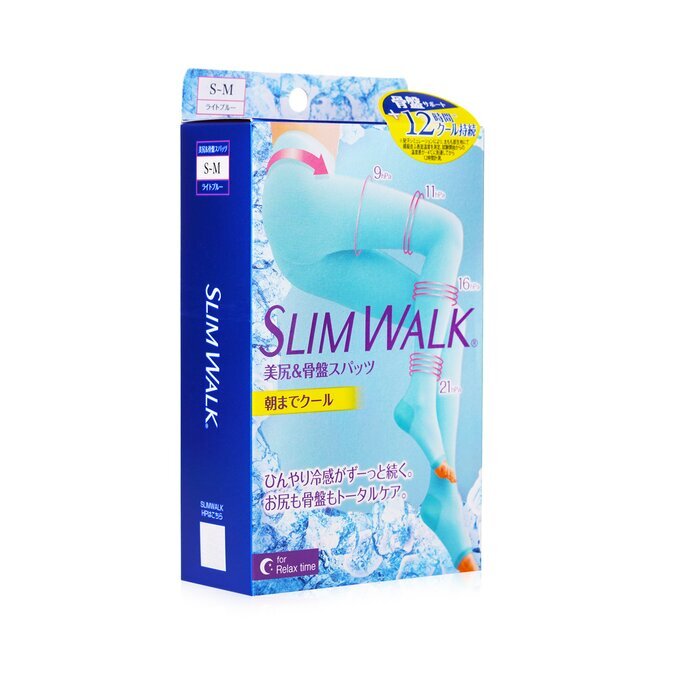 SlimWalk Cooling Compression Sleep Pantyhose - # Light Blue (Size: S-M) 1pair