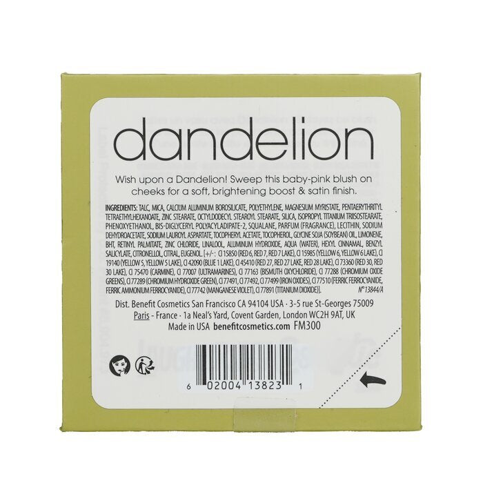 Benefit Dandelion Baby Pink Brightening Blush 6g/0.21oz