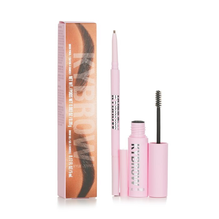 Kylie By Kylie Jenner KyBrow Kit: Brow Gel 5ml + Brow Pencil 0.09g - # 003 Cool Brown 2pcs