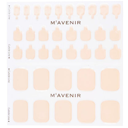 Mavenir Nail Sticker (Pink) - # Classic Babypink Pedi 36pcs