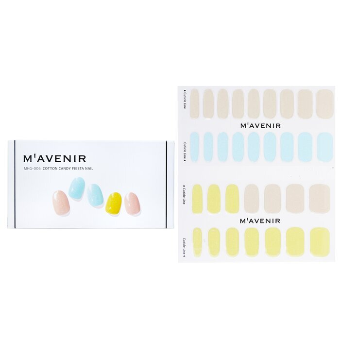 Mavenir Nail Sticker (Assorted Colour) - # Cotton Candy Fiesta Nail 32pcs