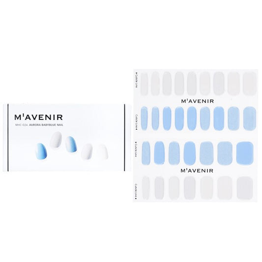 Mavenir Nail Sticker (Blue) - # Aurora Babyblue Nail 32pcs