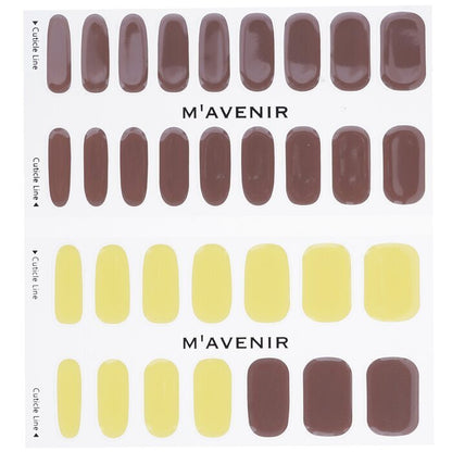 Mavenir Nail Sticker (Assorted Colour) - # Wholegrain Mustard Matt Nail 32pcs