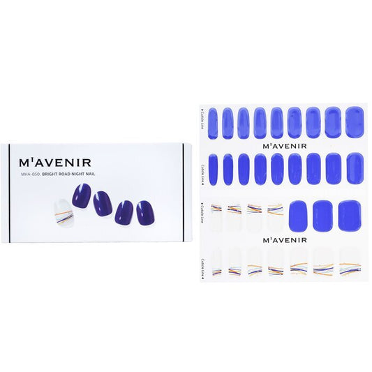 Mavenir Nail Sticker (Blue) - # Bright Road Night Nail 32pcs