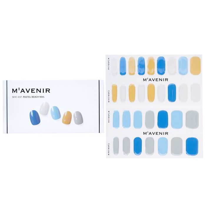 Mavenir Nail Sticker (Assorted Colour) - # Pastel Beach Nail 32pcs