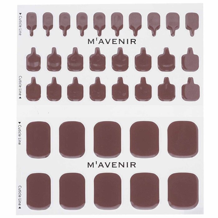 Mavenir Nail Sticker (Brown) - # Cocoa Time Pedi 36pcs