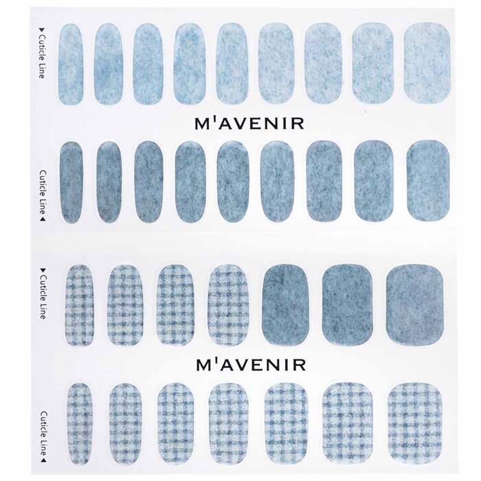 Mavenir Nail Sticker (Blue) - # Daily Knit Nail 32pcs