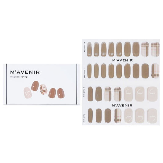 Mavenir Nail Sticker (Brown) - # Brown Milk Tea Nail 32pcs