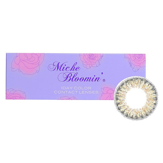 Miche Bloomin' Quarter Veil 1 Day Color Contact Lenses (102 Bronze Ash) - - 4.50 10pcs