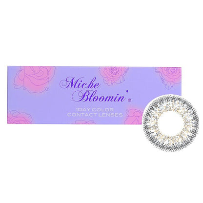 Miche Bloomin' Quarter Veil 1 Day Color Contact Lenses (106 Shell Moon) - - 4.00 10pcs