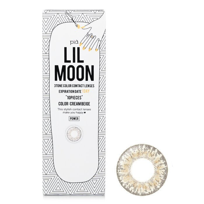 Pia Lilmoon Cream Beige 1 Day Color Contact Lenses - - 3.00 10pcs